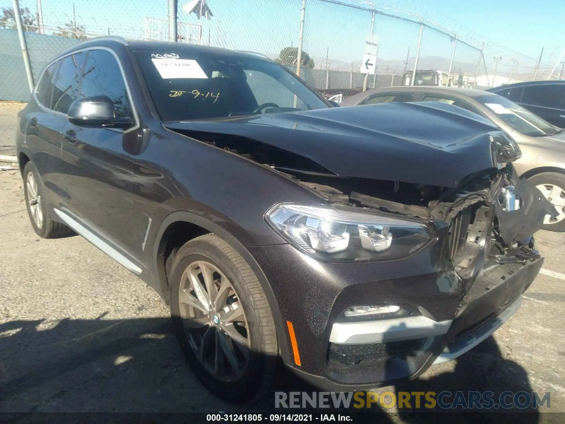 1 Photograph of a damaged car 5UXTR7C54KLR44774 BMW X3 2019