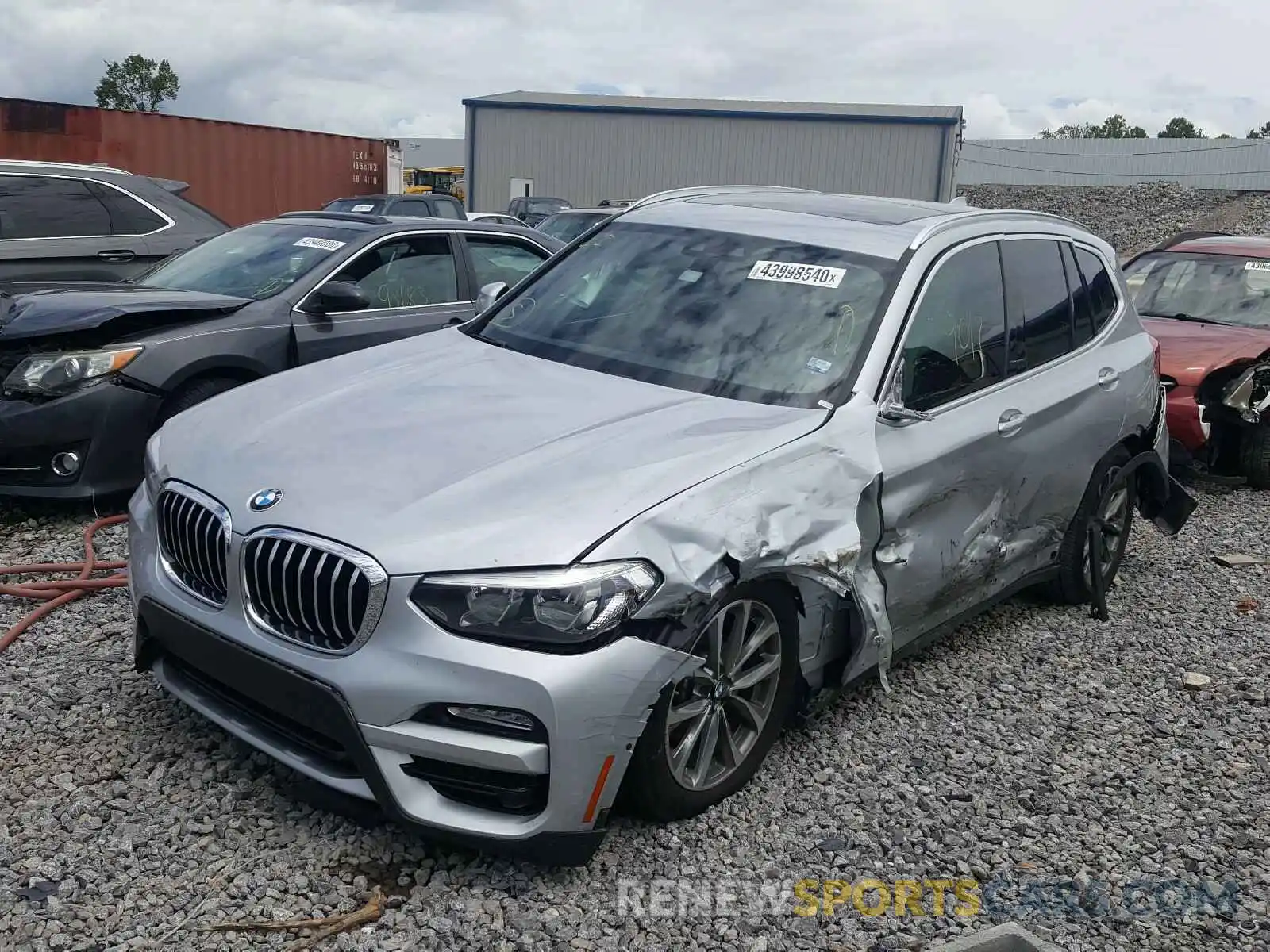 2 Photograph of a damaged car 5UXTR7C54KLR46492 BMW X3 2019