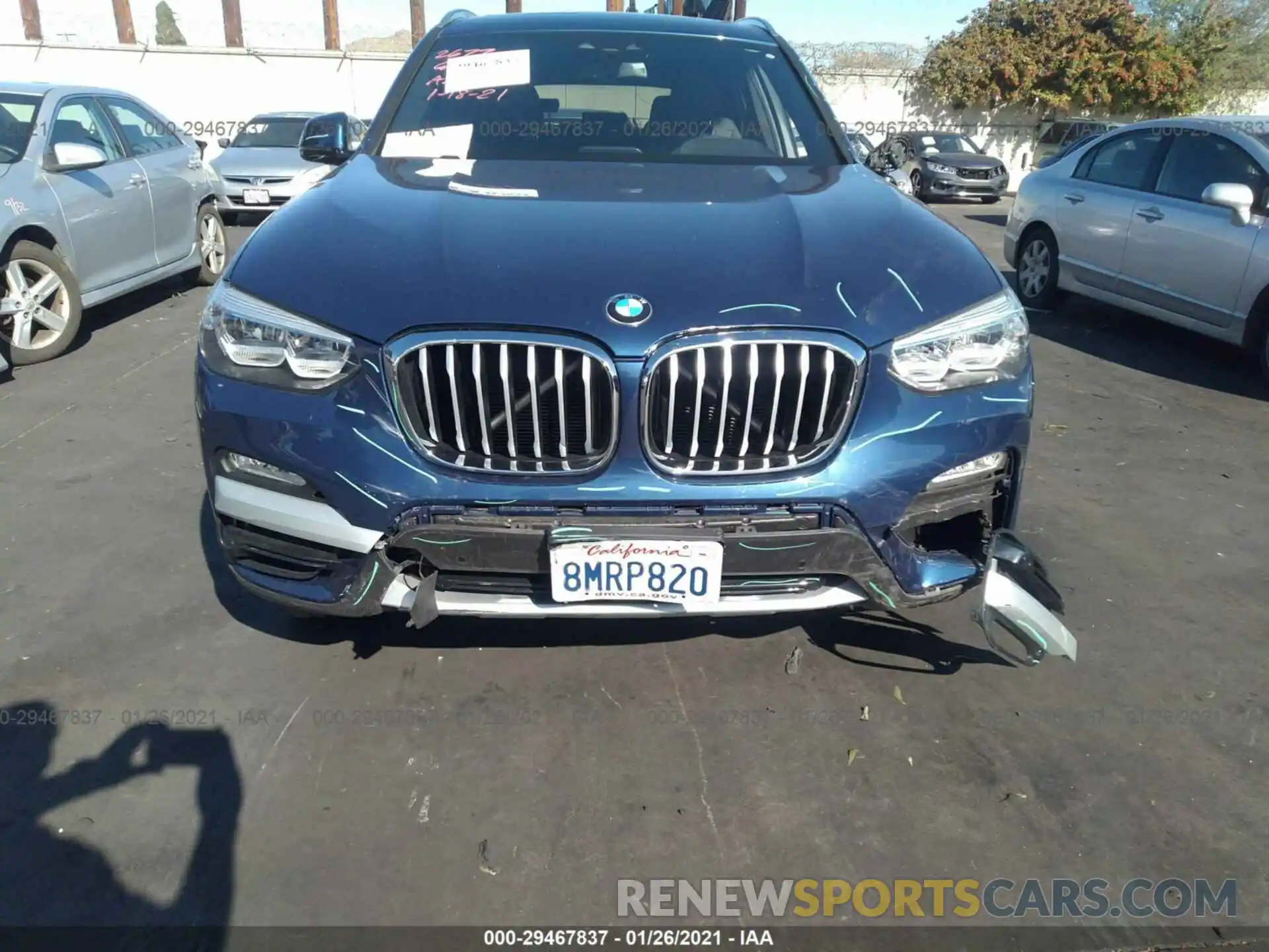 6 Photograph of a damaged car 5UXTR7C54KLR48601 BMW X3 2019