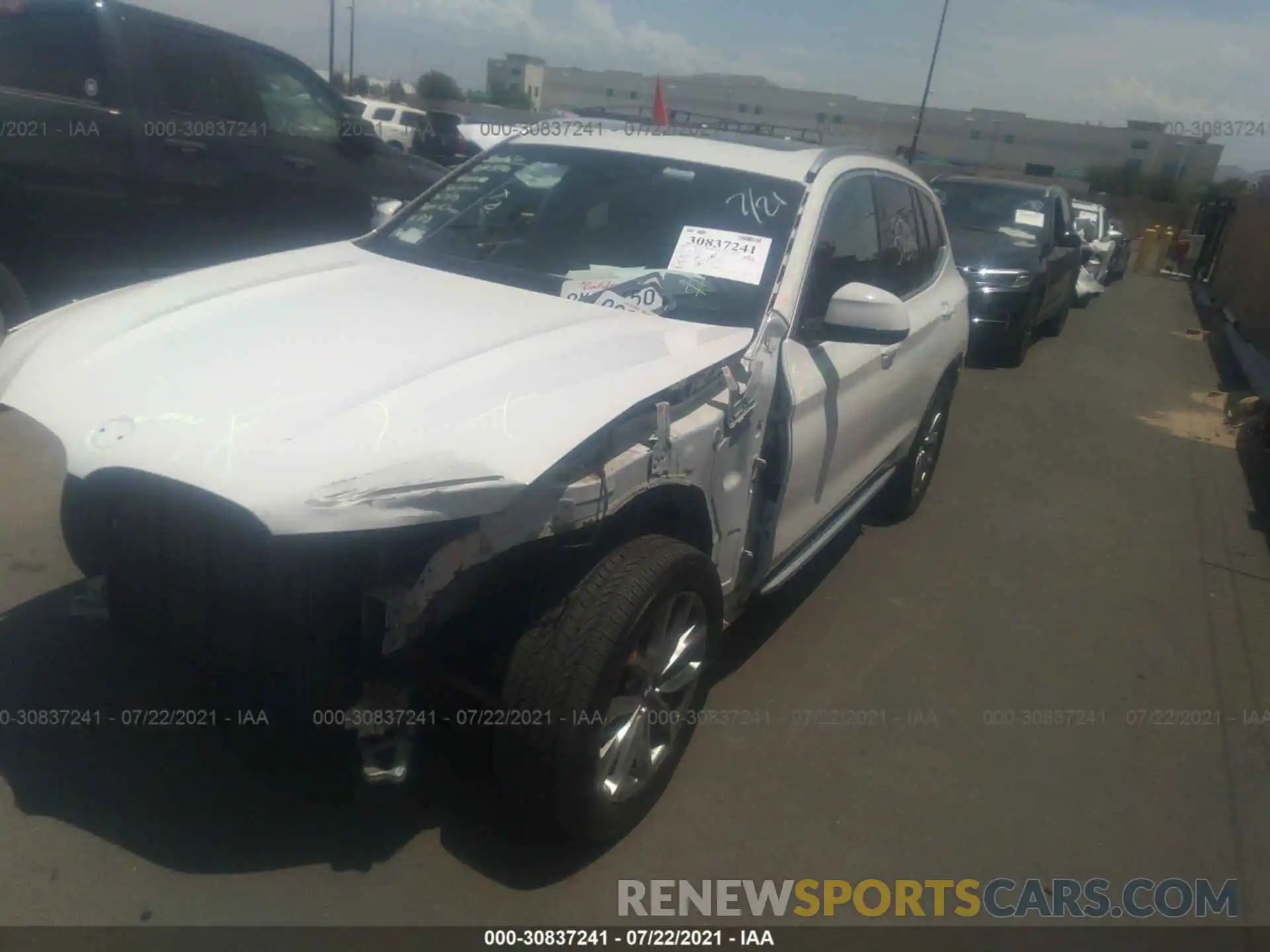 2 Photograph of a damaged car 5UXTR7C54KLR50137 BMW X3 2019