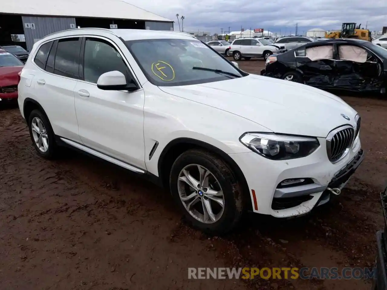 1 Photograph of a damaged car 5UXTR7C54KLR50218 BMW X3 2019