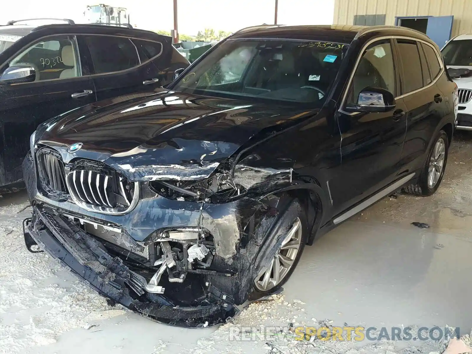2 Photograph of a damaged car 5UXTR7C55KLA48244 BMW X3 2019