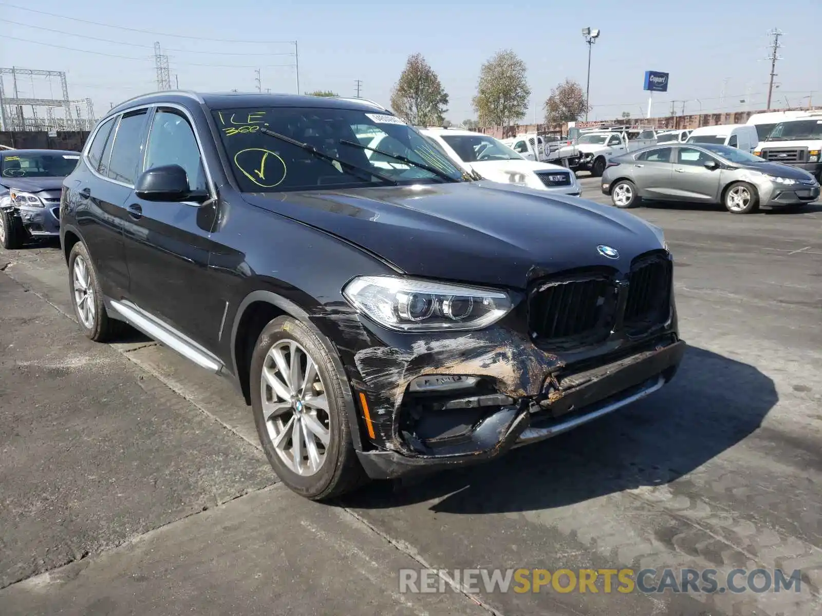 1 Photograph of a damaged car 5UXTR7C55KLA48289 BMW X3 2019