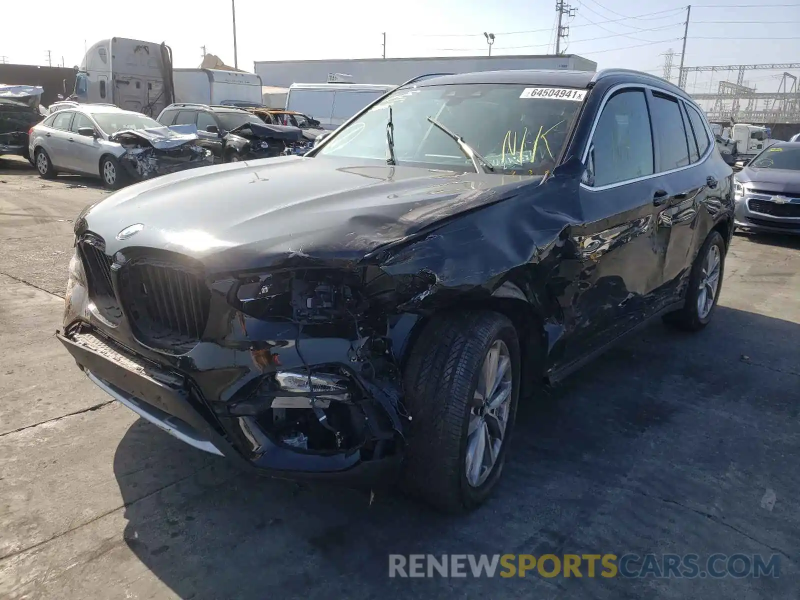 2 Photograph of a damaged car 5UXTR7C55KLA48289 BMW X3 2019