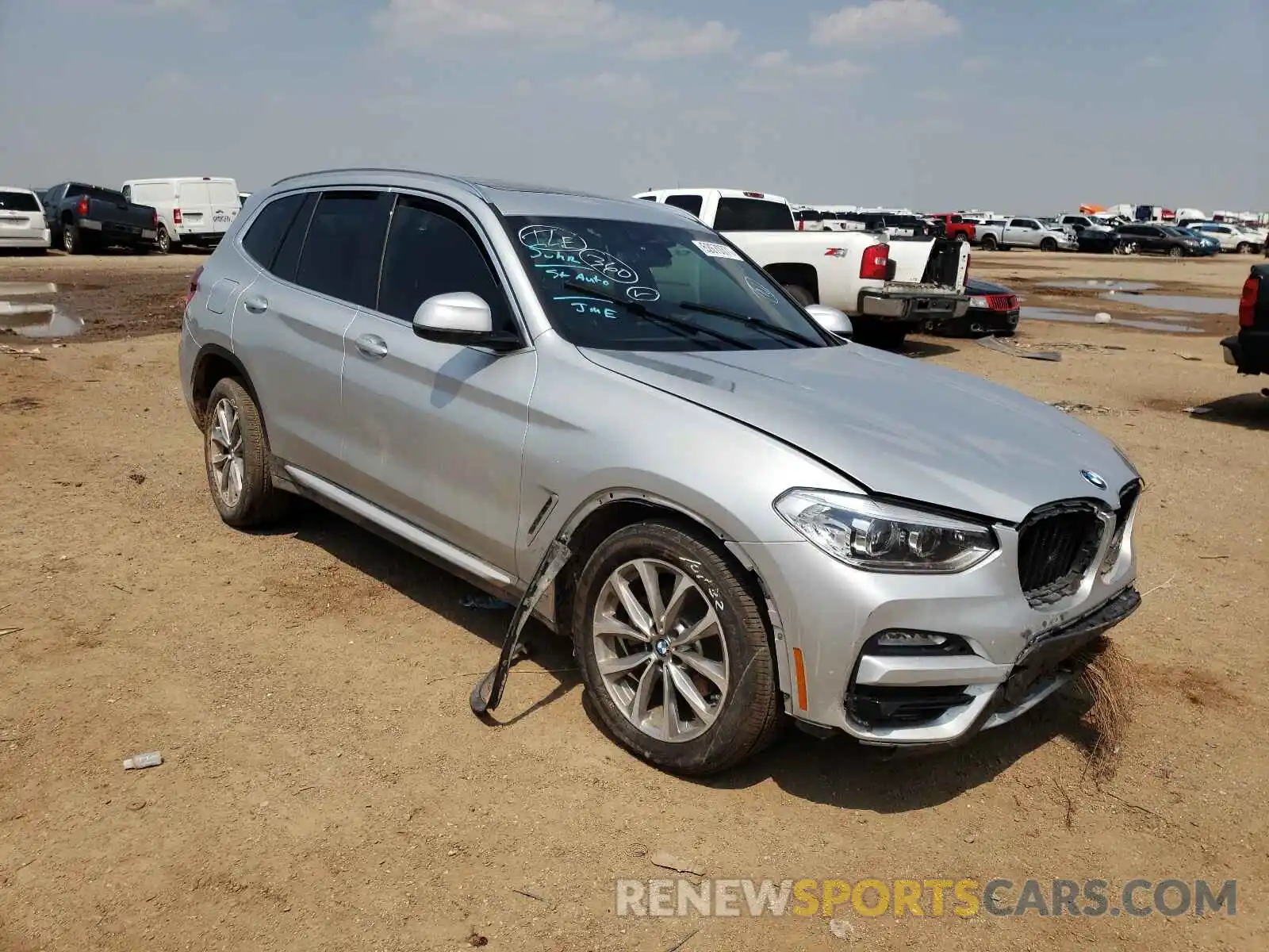 1 Photograph of a damaged car 5UXTR7C55KLE93535 BMW X3 2019