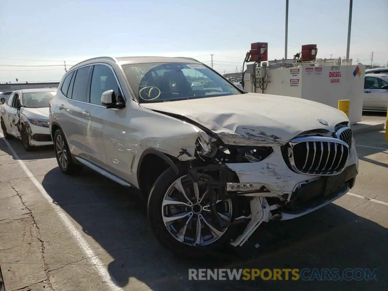 1 Photograph of a damaged car 5UXTR7C55KLE94863 BMW X3 2019