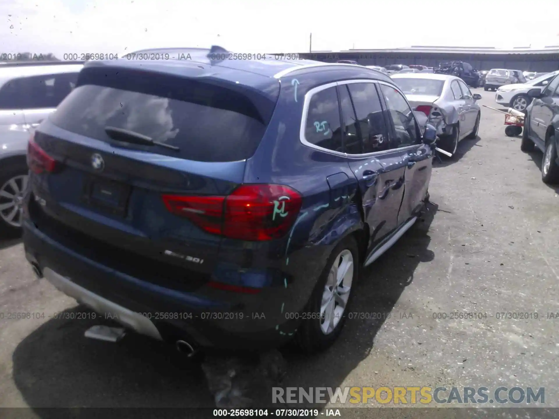 4 Photograph of a damaged car 5UXTR7C55KLE97536 BMW X3 2019