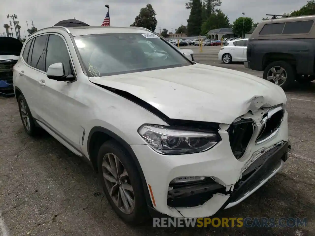 1 Photograph of a damaged car 5UXTR7C55KLE97990 BMW X3 2019