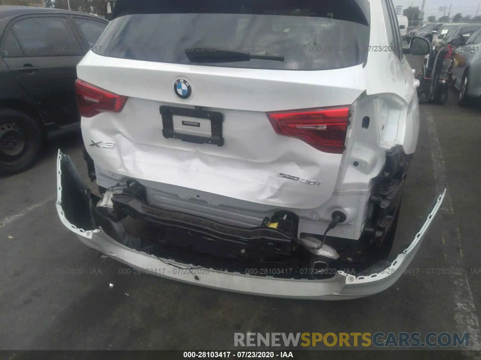 6 Photograph of a damaged car 5UXTR7C55KLE98802 BMW X3 2019