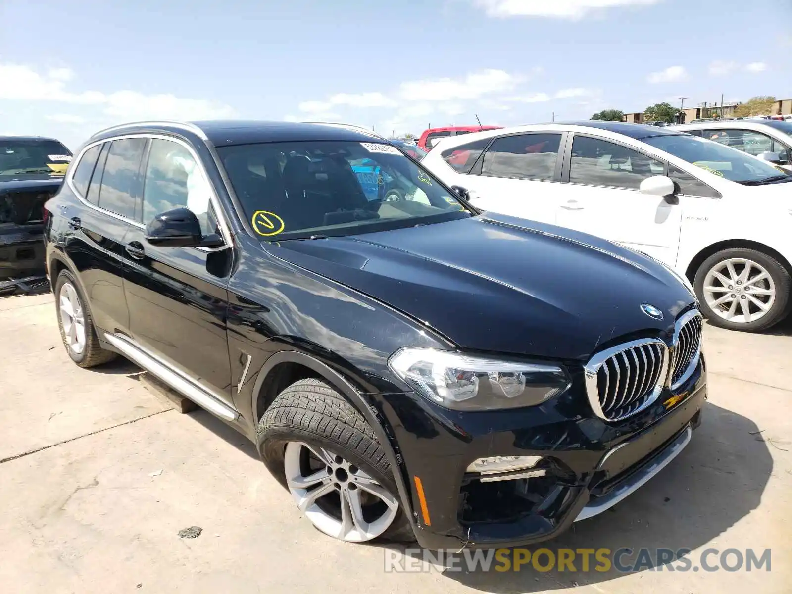 1 Photograph of a damaged car 5UXTR7C55KLF24430 BMW X3 2019