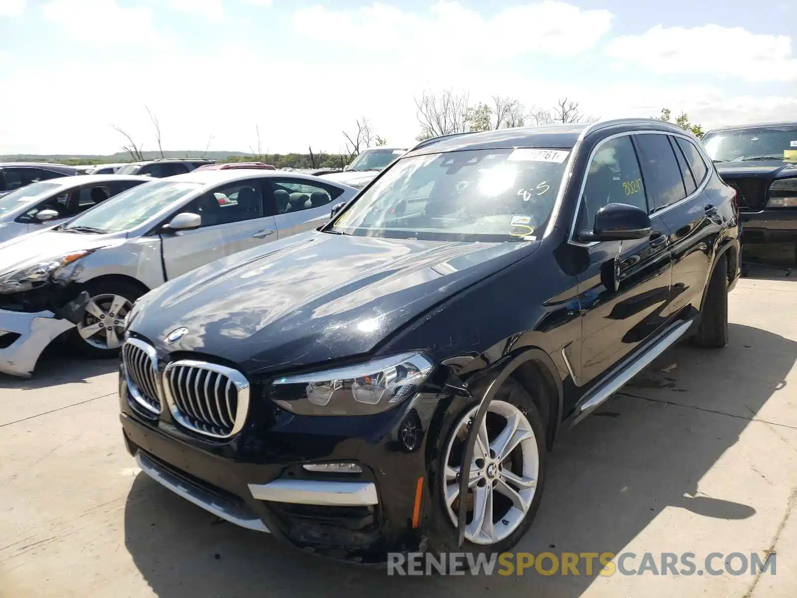 2 Photograph of a damaged car 5UXTR7C55KLF24430 BMW X3 2019