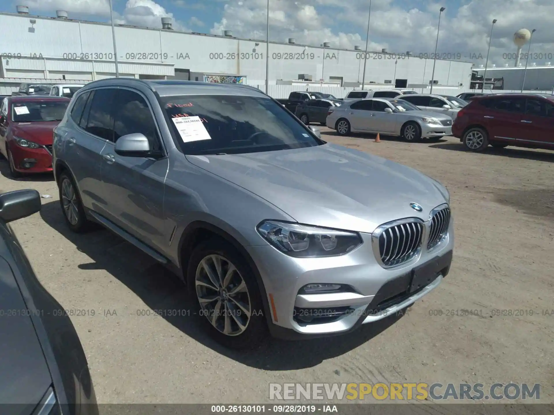 1 Photograph of a damaged car 5UXTR7C55KLF25738 BMW X3 2019