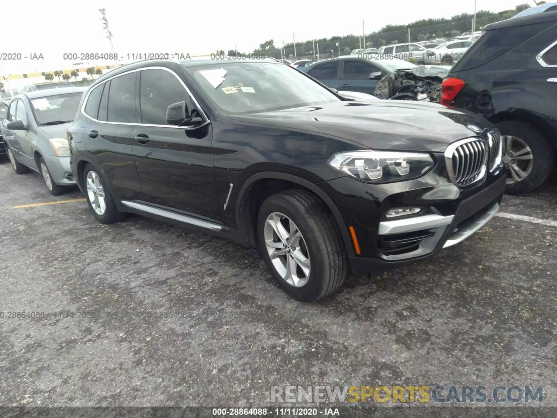 1 Photograph of a damaged car 5UXTR7C55KLF27005 BMW X3 2019