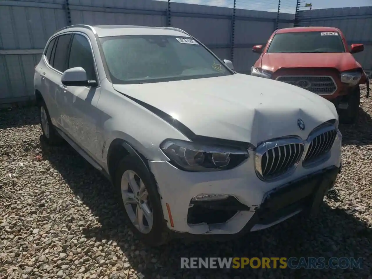 1 Photograph of a damaged car 5UXTR7C55KLF27568 BMW X3 2019