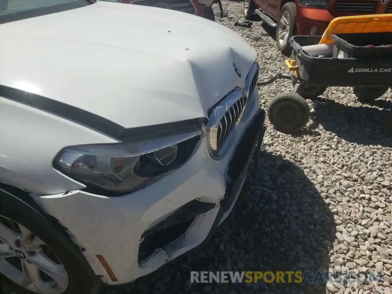 9 Photograph of a damaged car 5UXTR7C55KLF27568 BMW X3 2019