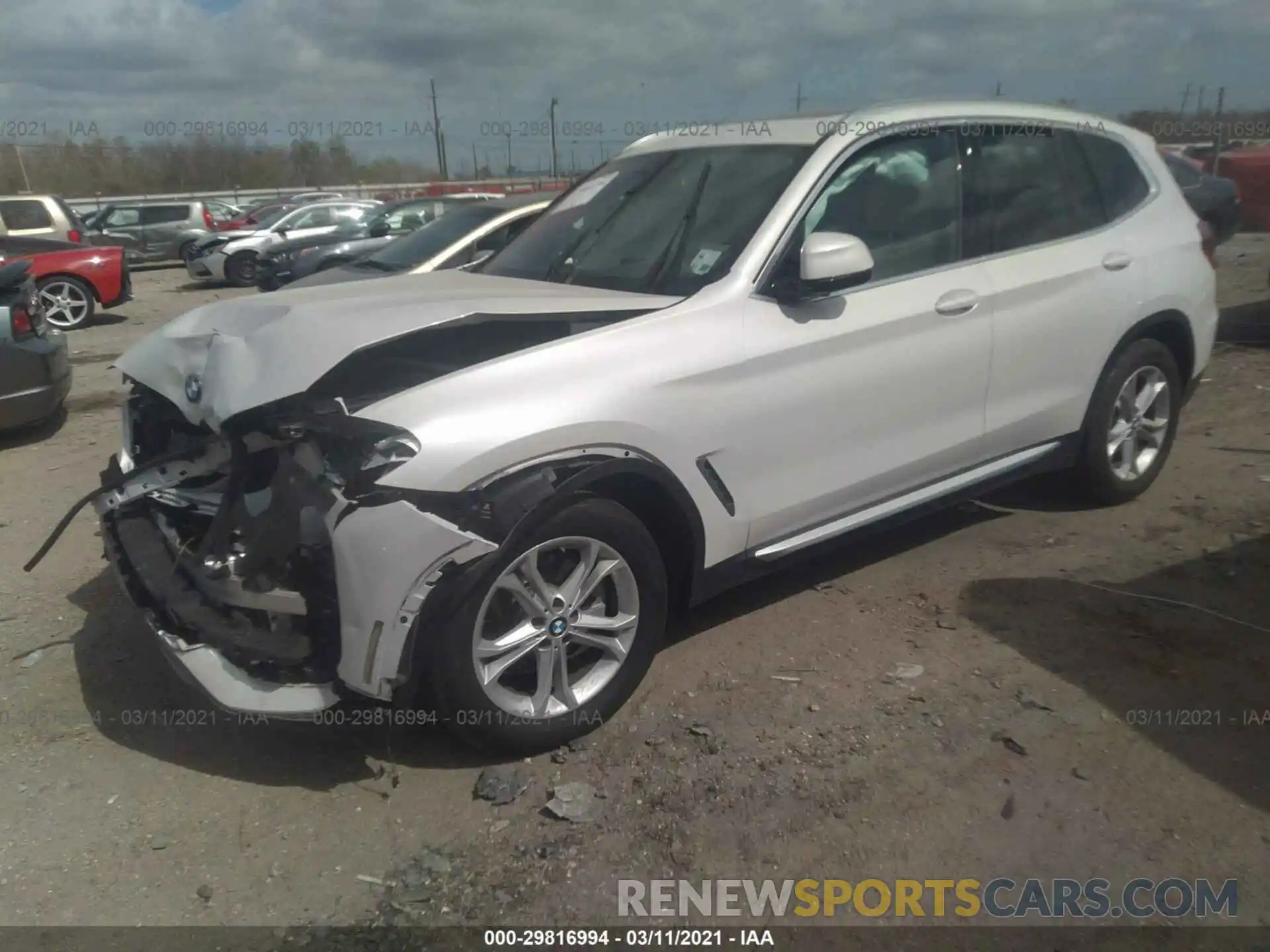 2 Photograph of a damaged car 5UXTR7C55KLF29241 BMW X3 2019