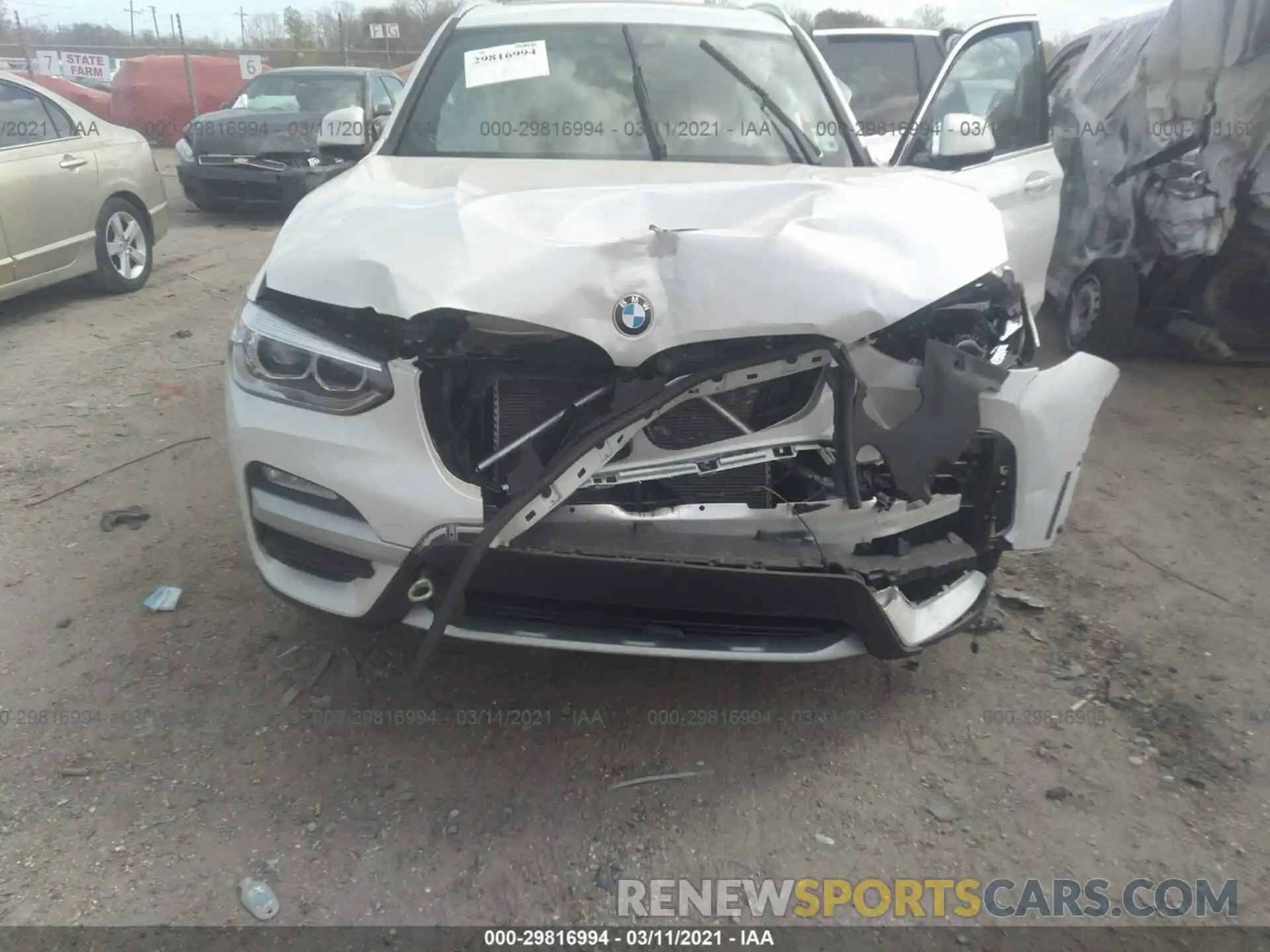 6 Photograph of a damaged car 5UXTR7C55KLF29241 BMW X3 2019