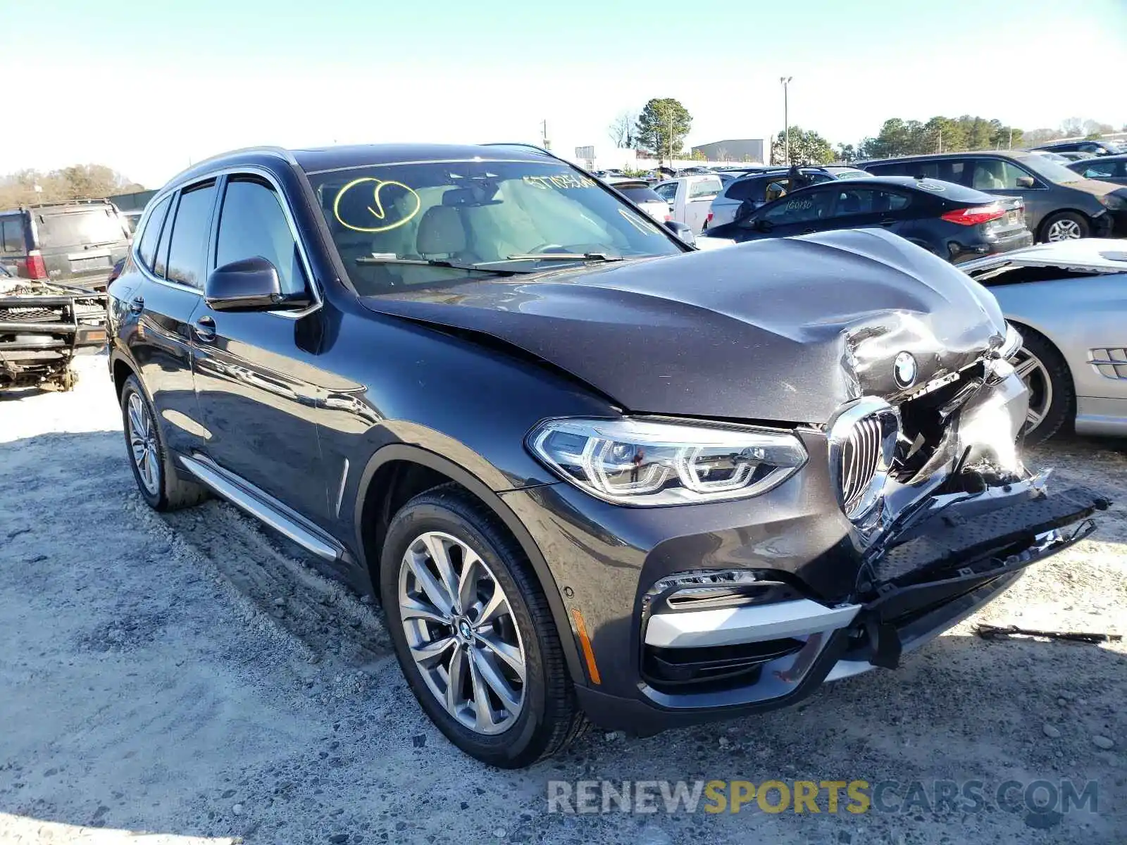 1 Photograph of a damaged car 5UXTR7C55KLF29255 BMW X3 2019