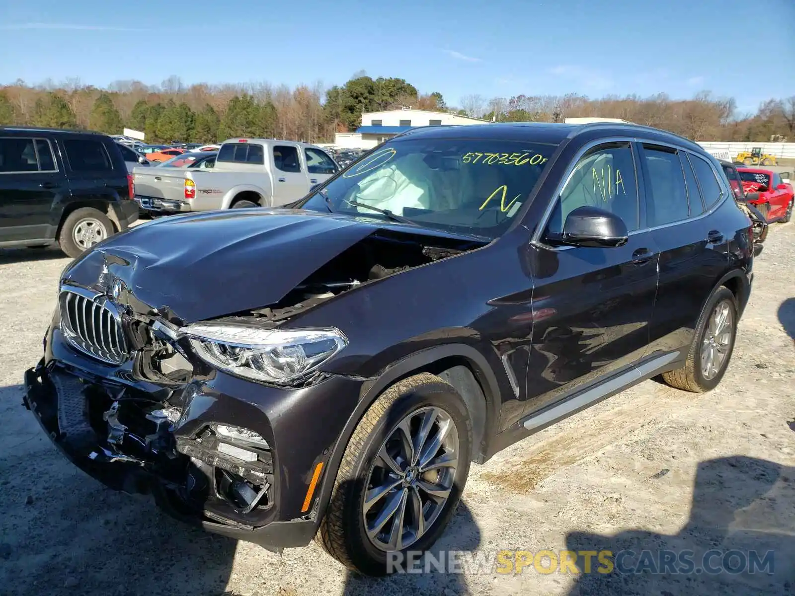 2 Photograph of a damaged car 5UXTR7C55KLF29255 BMW X3 2019