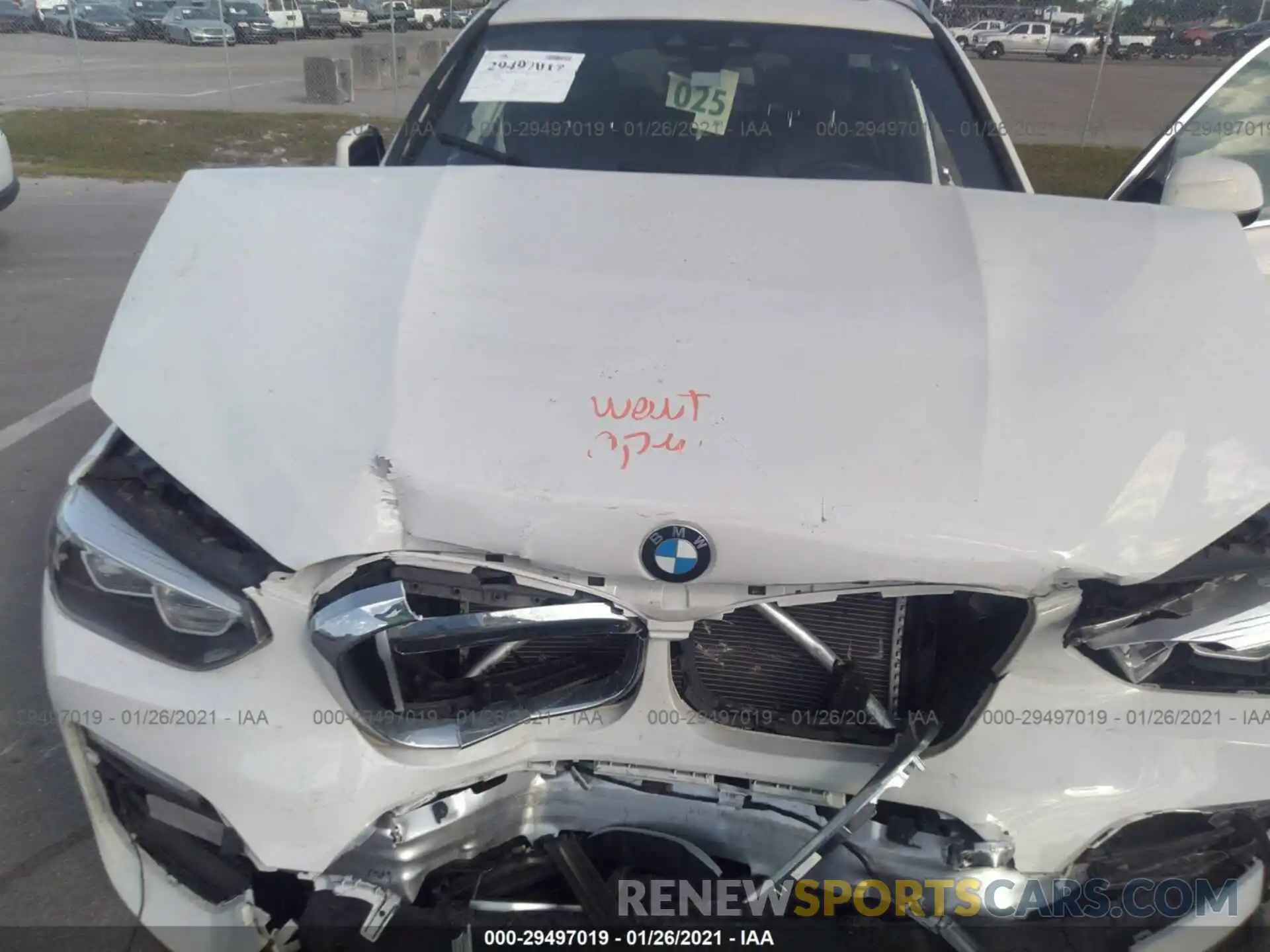 10 Photograph of a damaged car 5UXTR7C55KLF29272 BMW X3 2019