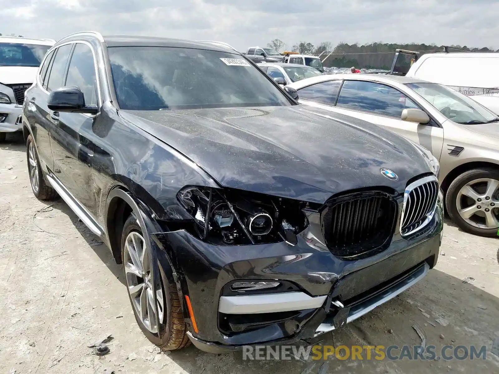 1 Photograph of a damaged car 5UXTR7C55KLF33662 BMW X3 2019