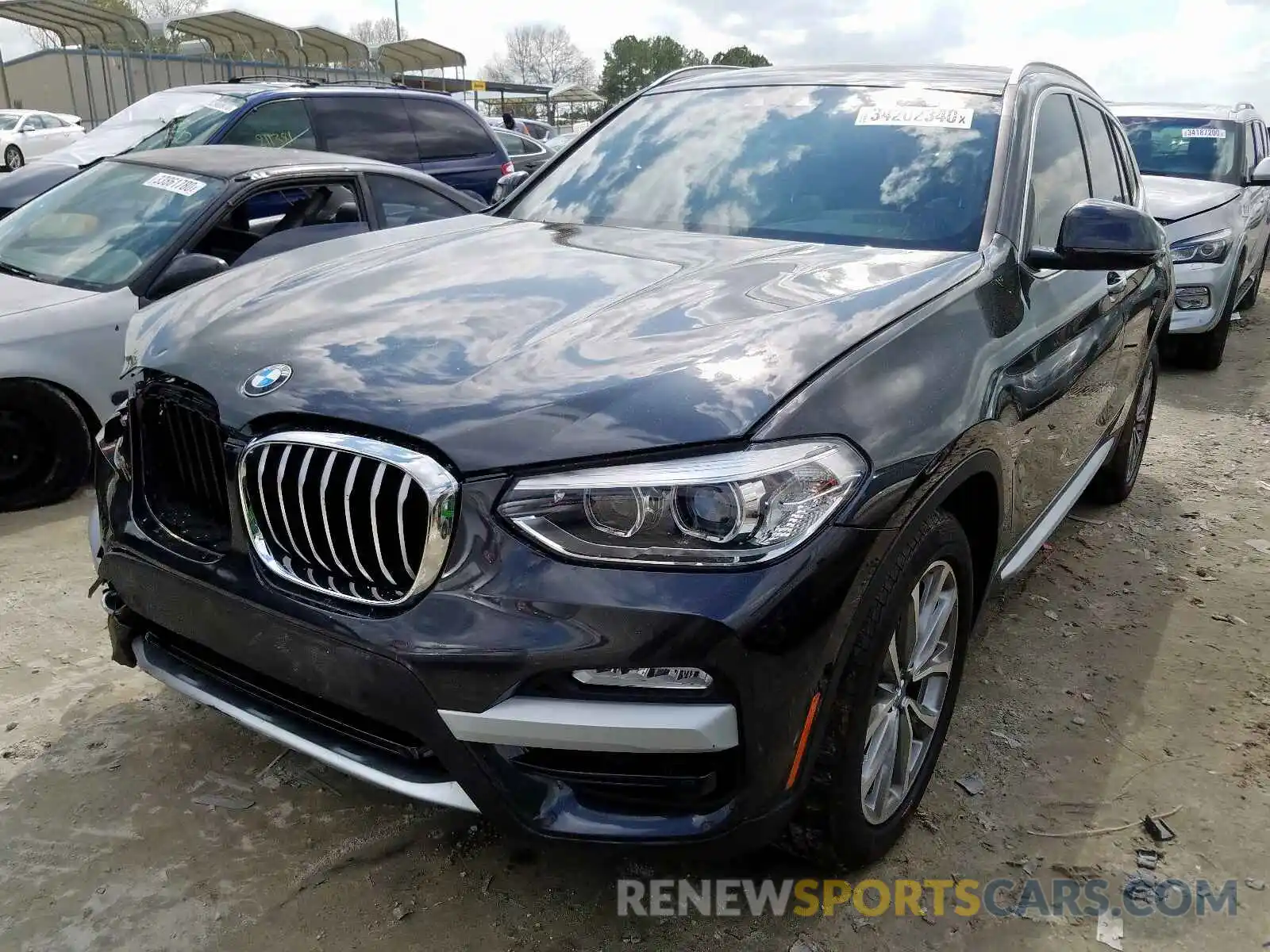 2 Photograph of a damaged car 5UXTR7C55KLF33662 BMW X3 2019