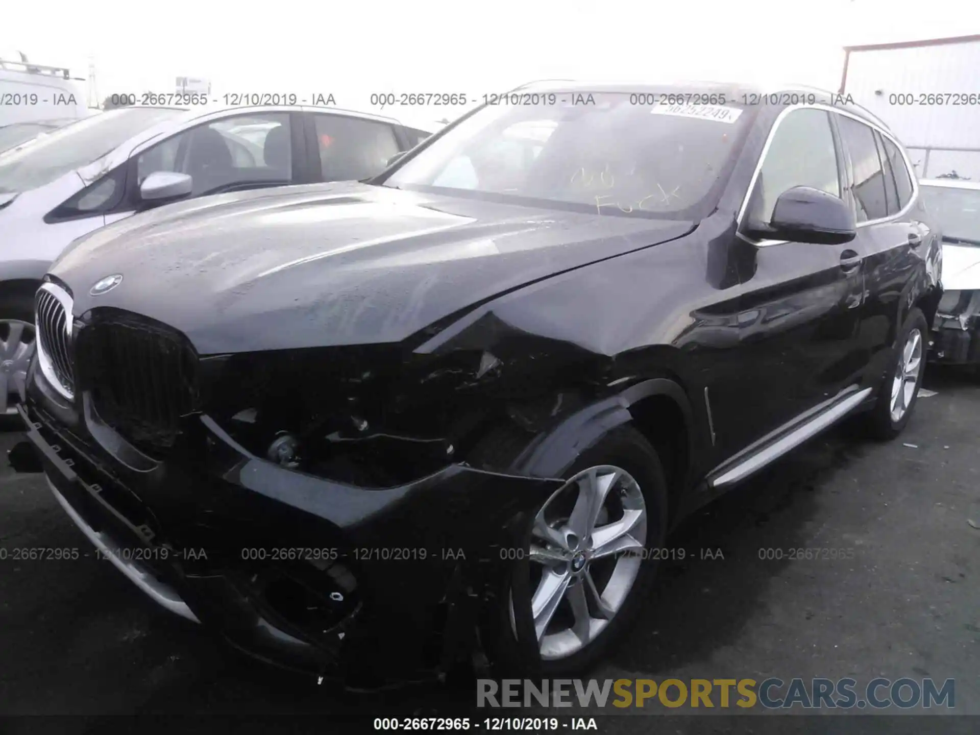 2 Photograph of a damaged car 5UXTR7C55KLF35282 BMW X3 2019