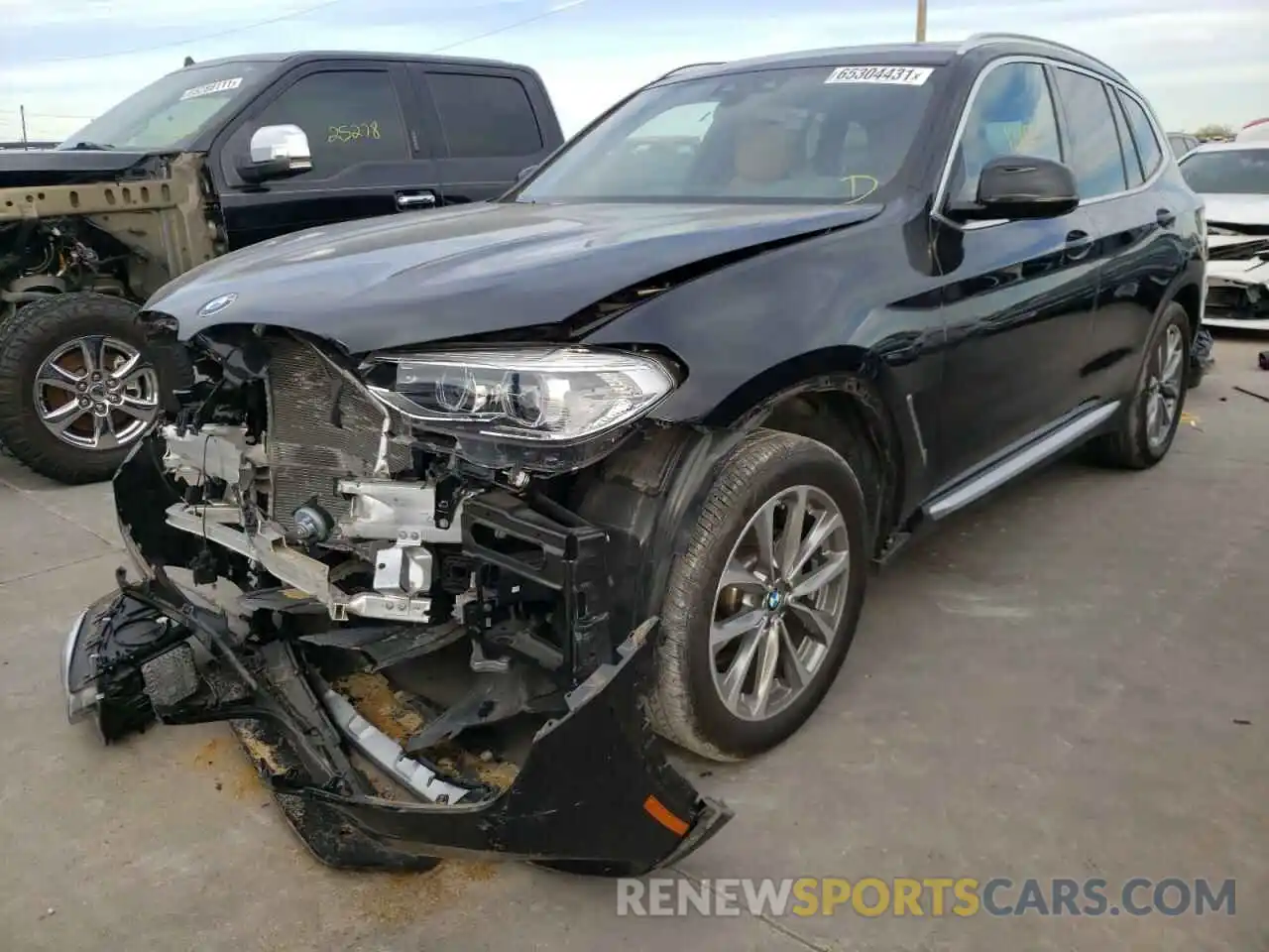 2 Photograph of a damaged car 5UXTR7C55KLR45156 BMW X3 2019