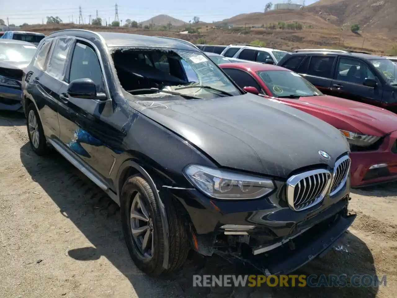 1 Photograph of a damaged car 5UXTR7C55KLR45478 BMW X3 2019