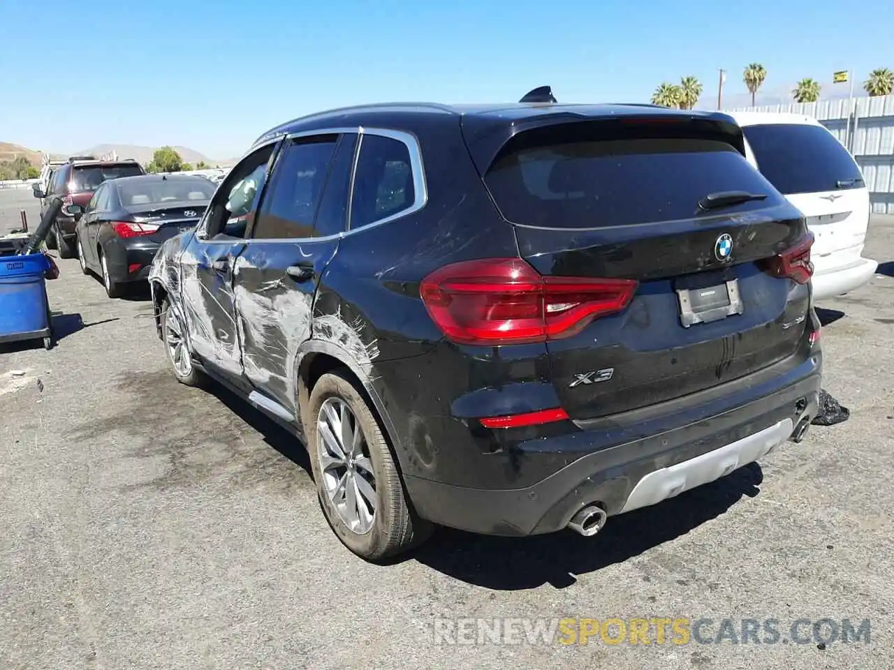 3 Photograph of a damaged car 5UXTR7C55KLR45478 BMW X3 2019