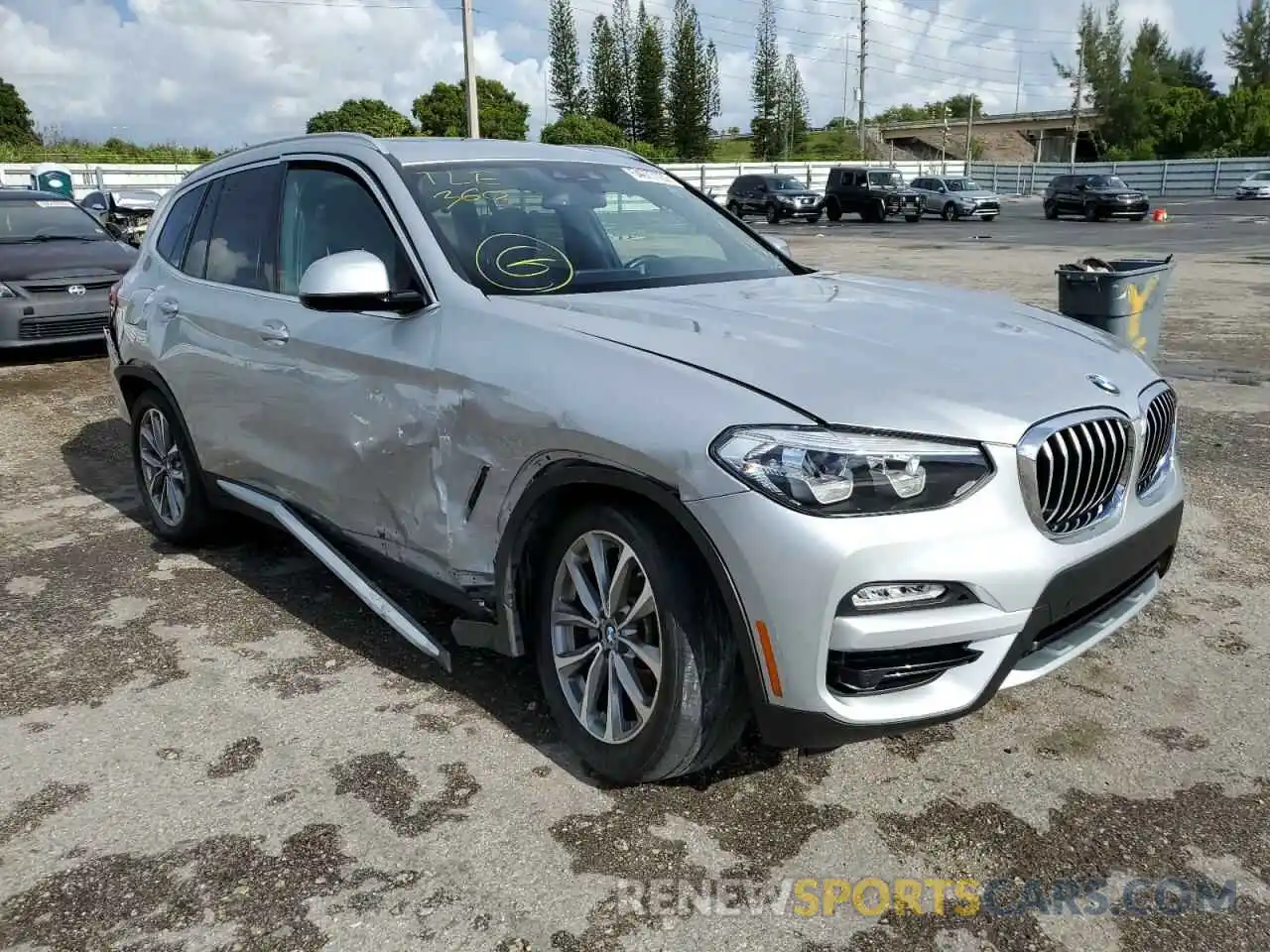 1 Фотография поврежденного автомобиля 5UXTR7C55KLR45982 BMW X3 2019