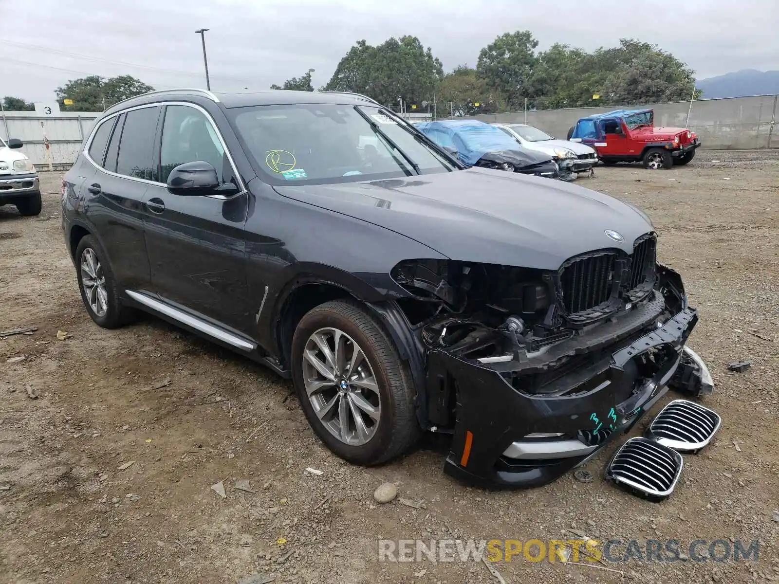 1 Photograph of a damaged car 5UXTR7C55KLR46064 BMW X3 2019