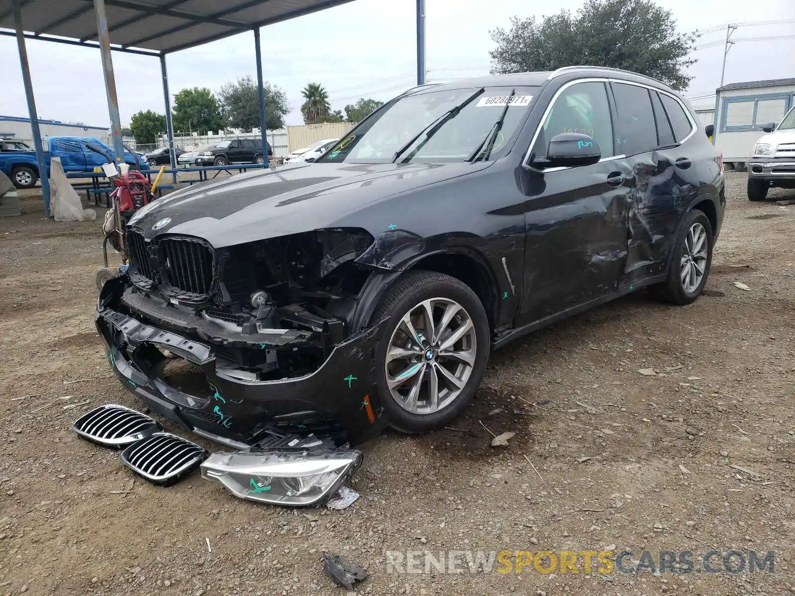 2 Photograph of a damaged car 5UXTR7C55KLR46064 BMW X3 2019