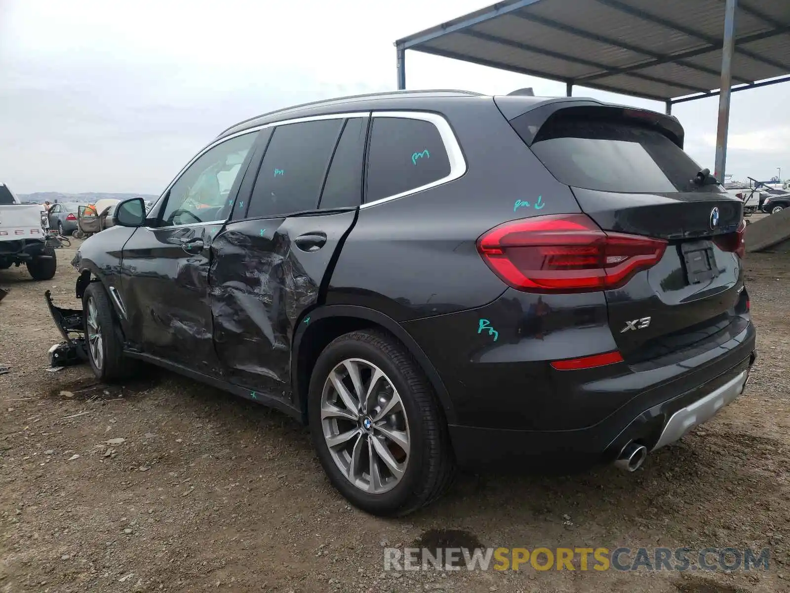 3 Photograph of a damaged car 5UXTR7C55KLR46064 BMW X3 2019