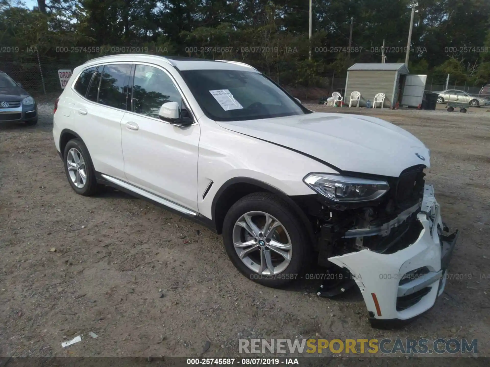 1 Photograph of a damaged car 5UXTR7C55KLR46730 BMW X3 2019