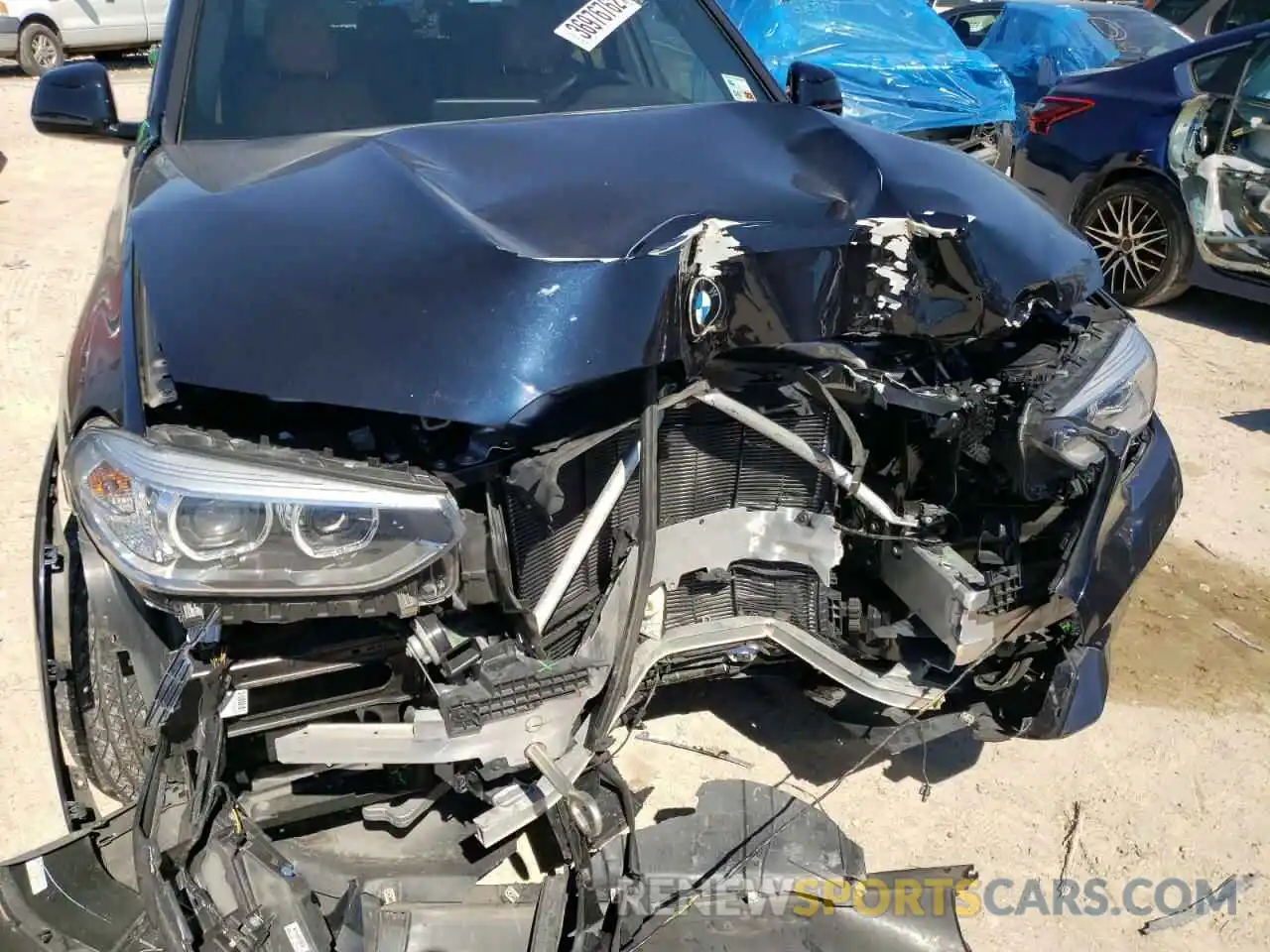 9 Photograph of a damaged car 5UXTR7C55KLR46808 BMW X3 2019