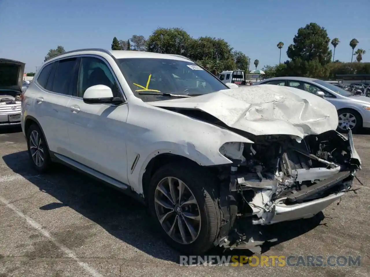 1 Photograph of a damaged car 5UXTR7C55KLR47618 BMW X3 2019