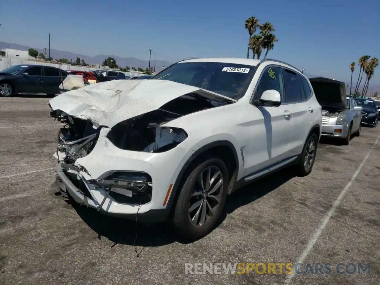 2 Photograph of a damaged car 5UXTR7C55KLR47618 BMW X3 2019