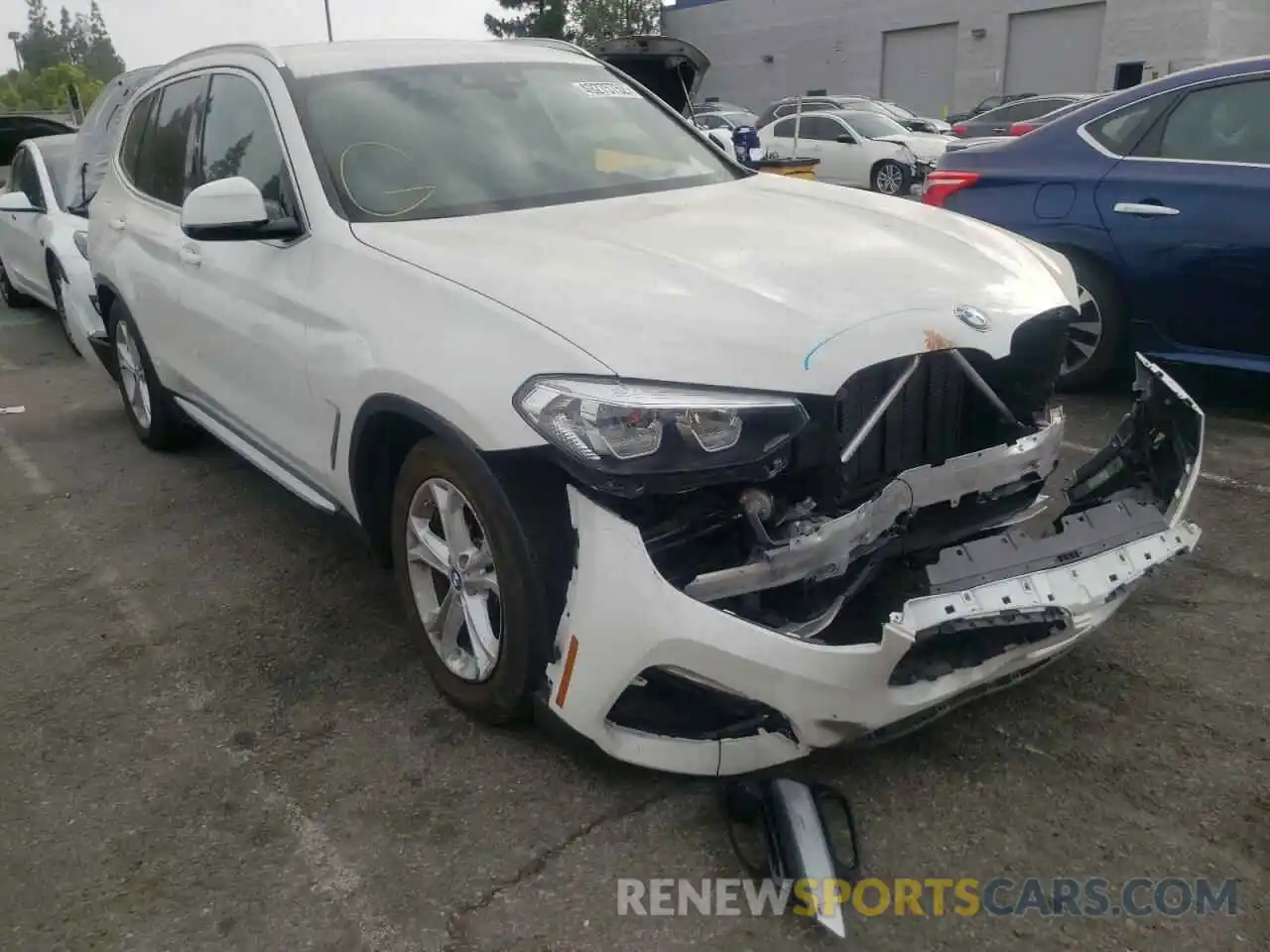 1 Photograph of a damaged car 5UXTR7C55KLR48848 BMW X3 2019