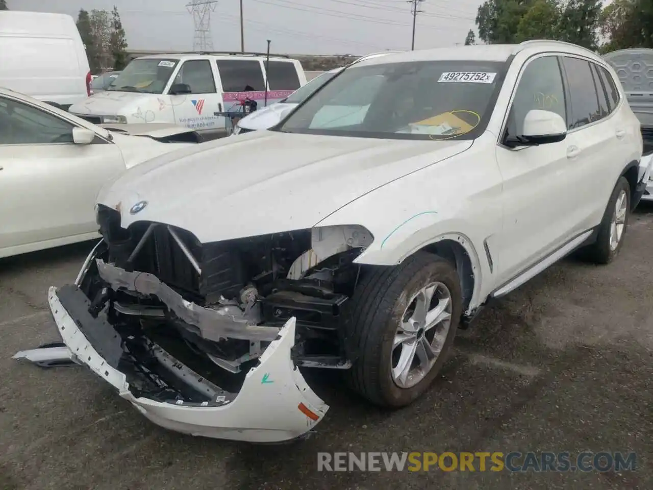 2 Photograph of a damaged car 5UXTR7C55KLR48848 BMW X3 2019