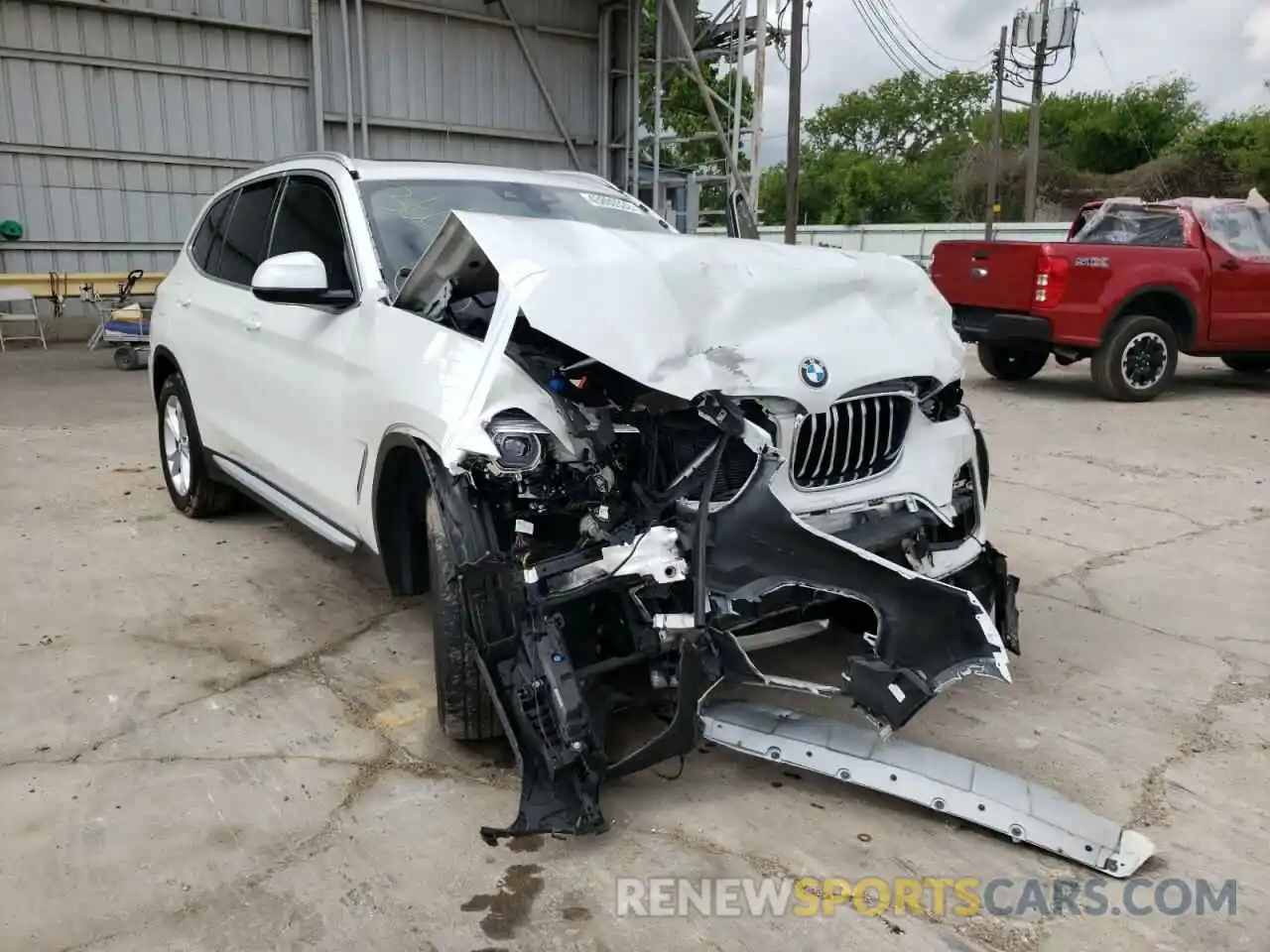 1 Photograph of a damaged car 5UXTR7C55KLR50048 BMW X3 2019