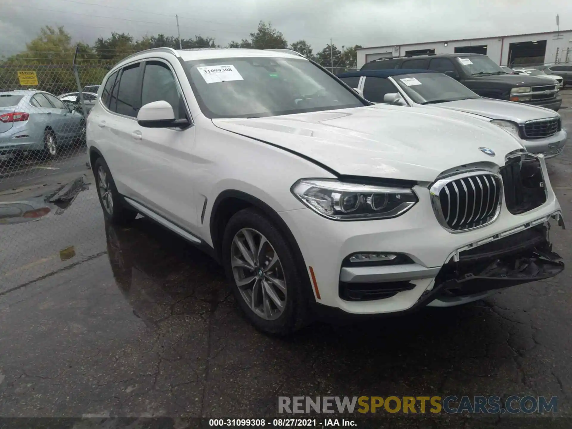 1 Photograph of a damaged car 5UXTR7C55KLR50180 BMW X3 2019