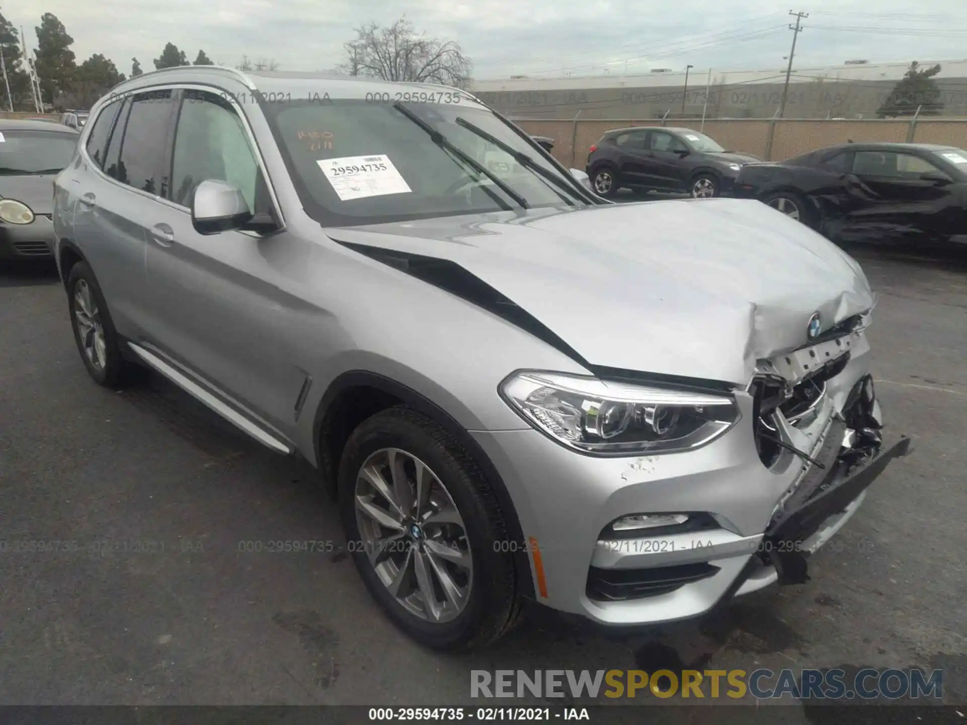 1 Photograph of a damaged car 5UXTR7C55KLR50504 BMW X3 2019