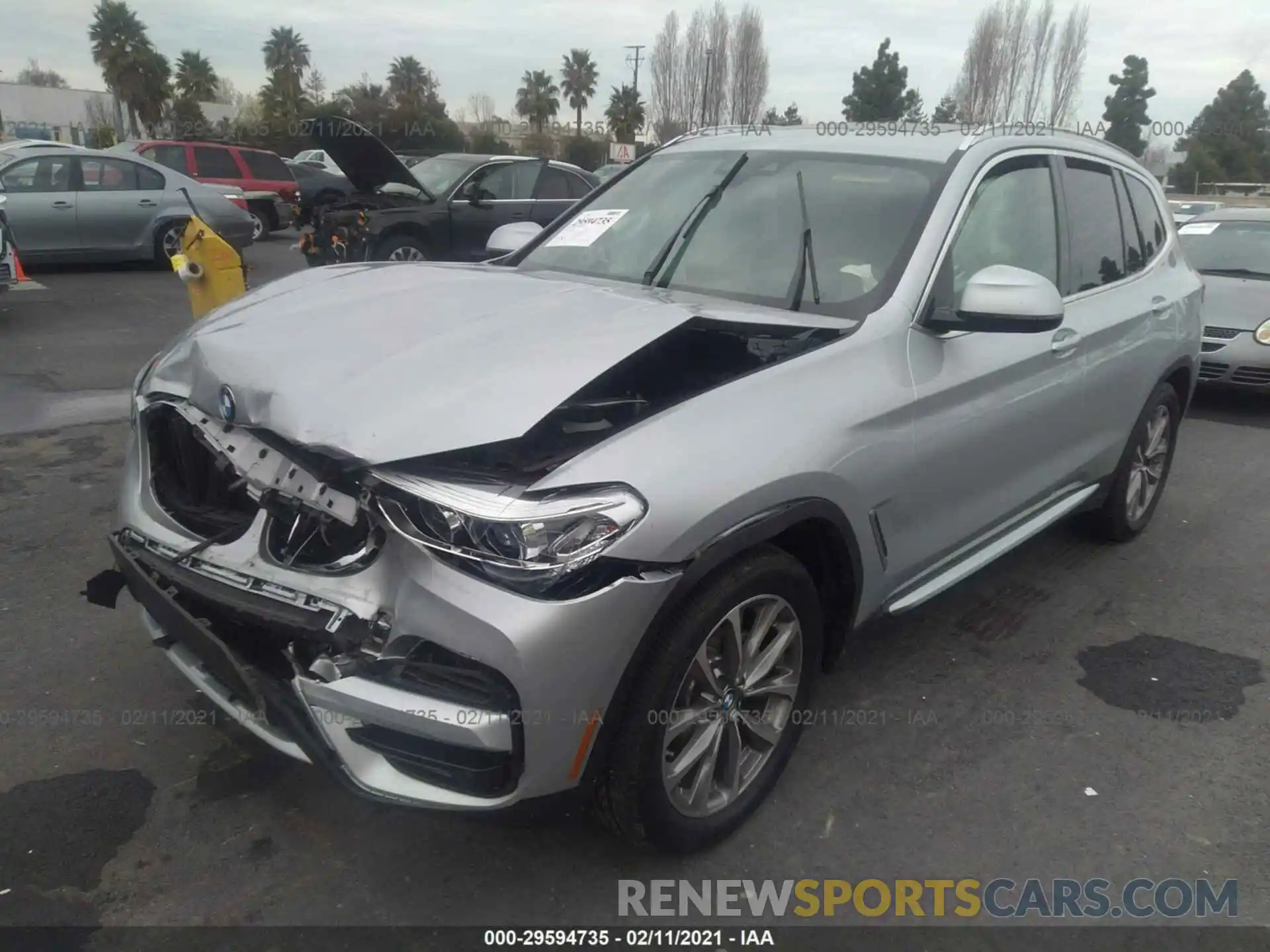 2 Photograph of a damaged car 5UXTR7C55KLR50504 BMW X3 2019