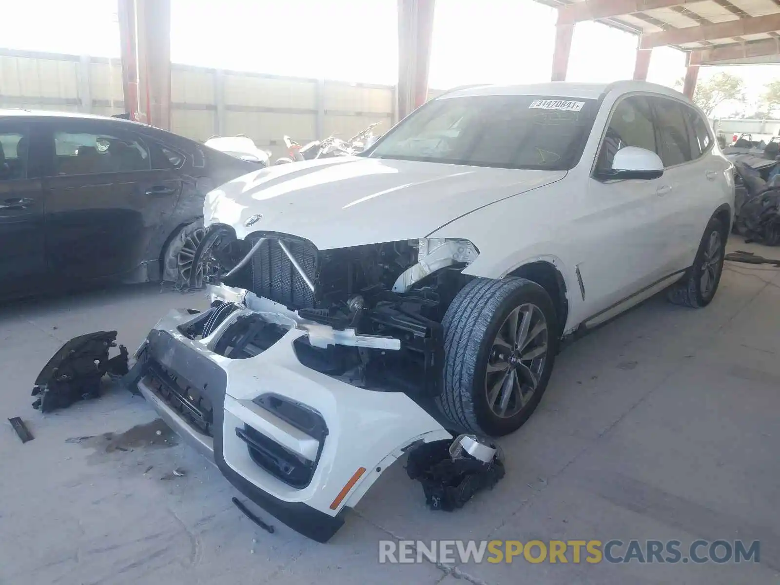 2 Photograph of a damaged car 5UXTR7C55KLR50860 BMW X3 2019