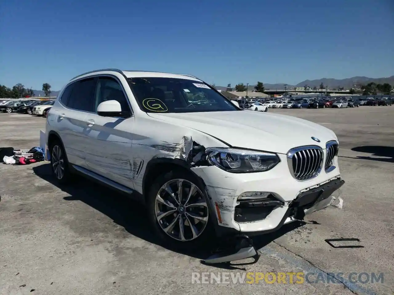 1 Photograph of a damaged car 5UXTR7C55KLR51166 BMW X3 2019