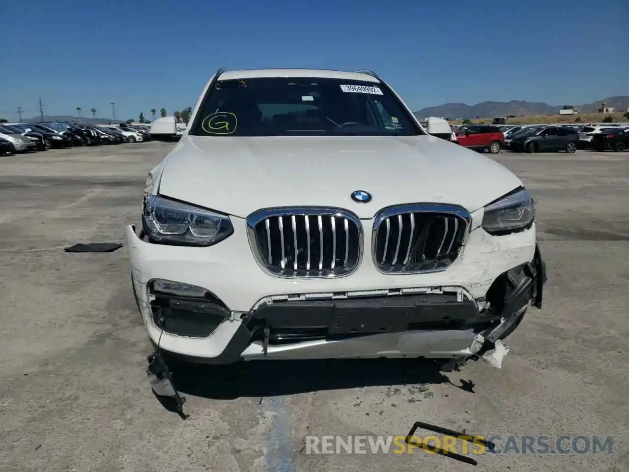 9 Photograph of a damaged car 5UXTR7C55KLR51166 BMW X3 2019