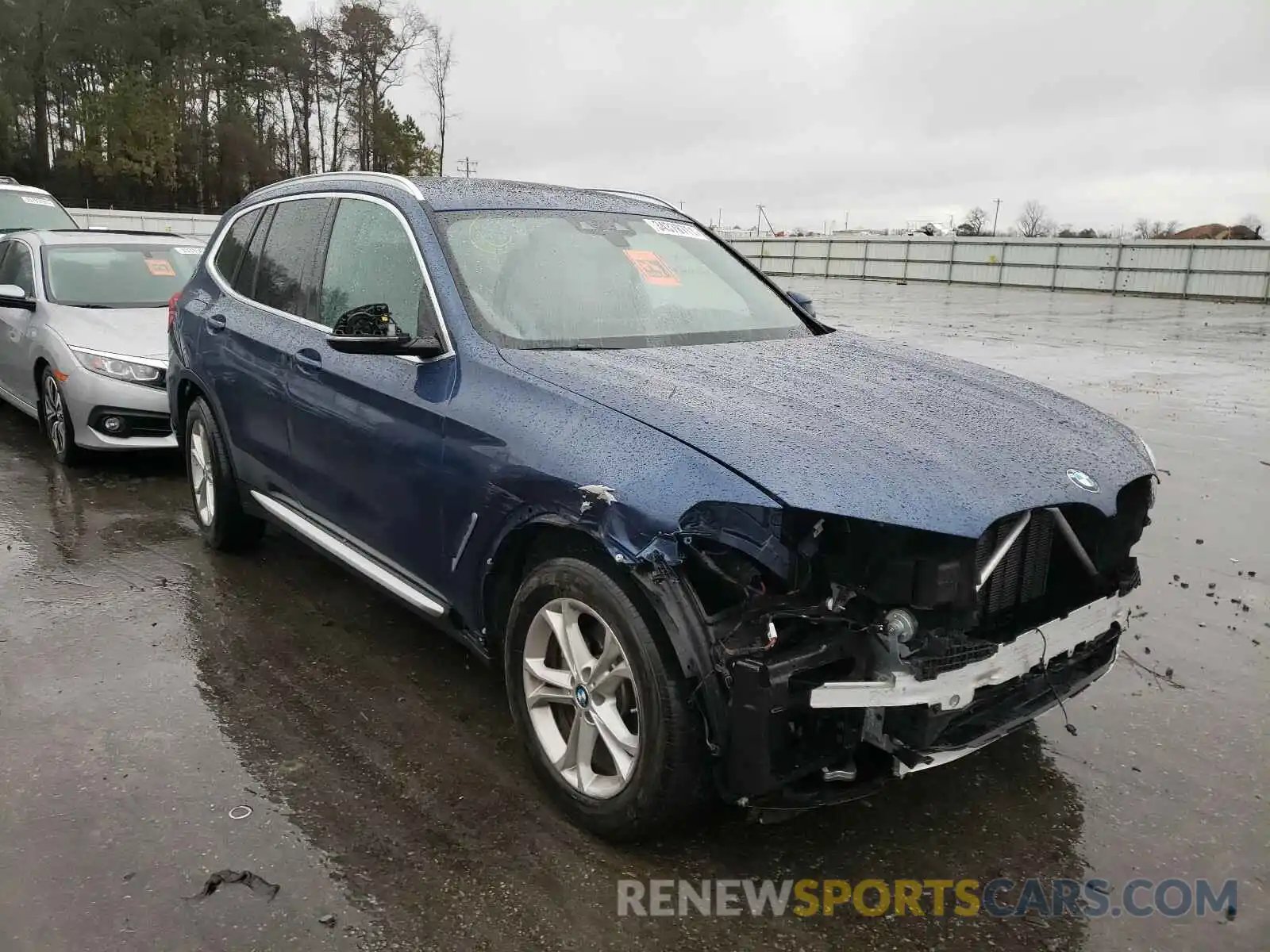1 Photograph of a damaged car 5UXTR7C55KLR52169 BMW X3 2019