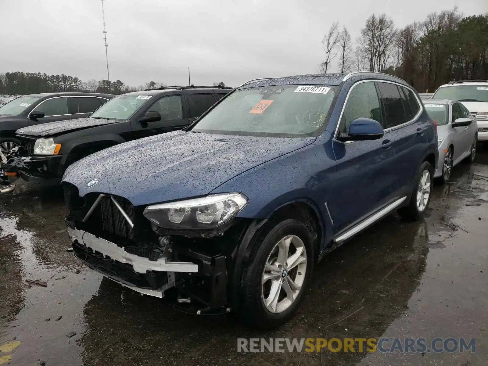 2 Photograph of a damaged car 5UXTR7C55KLR52169 BMW X3 2019