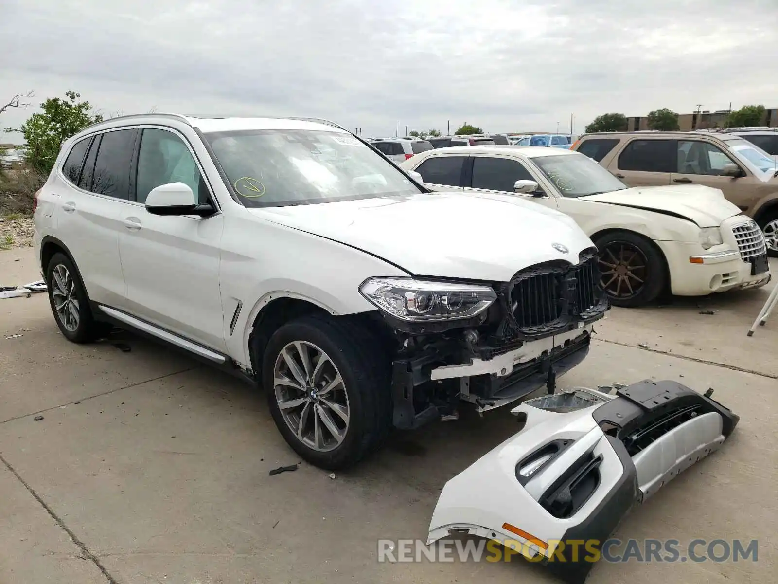 1 Photograph of a damaged car 5UXTR7C56KLE93964 BMW X3 2019